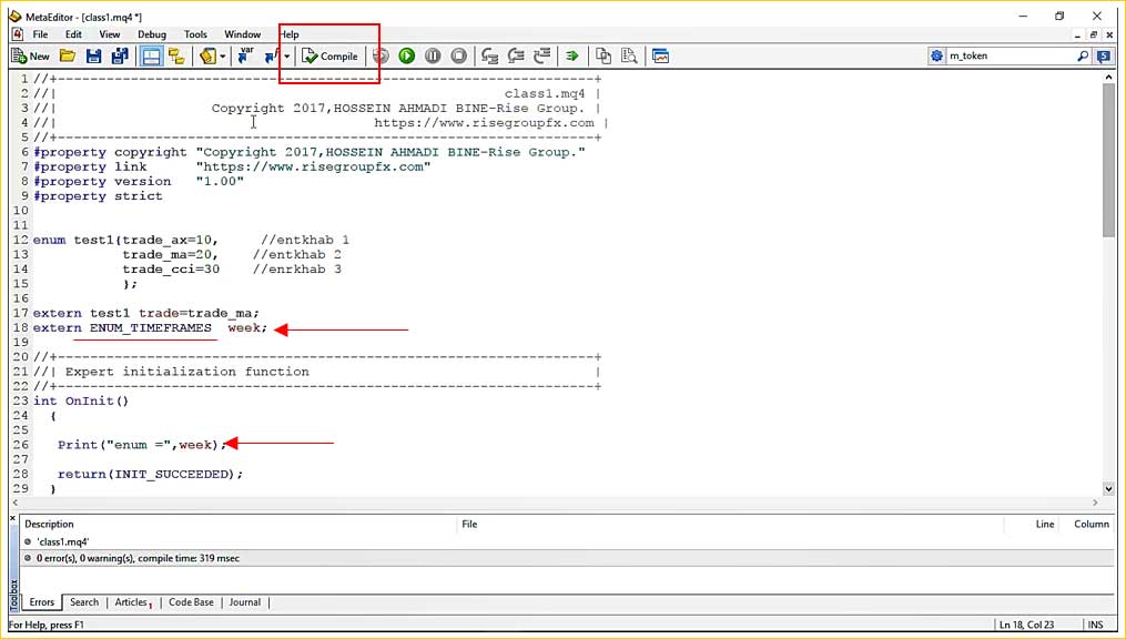ENUM Timeframes